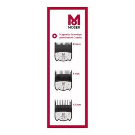 Moser Mágneses prémium toldófésű szett 1,5/3/4,5mm