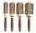 Olivia Garden Expert Blowout Shine Gold & Brown 4 db körkefe szett